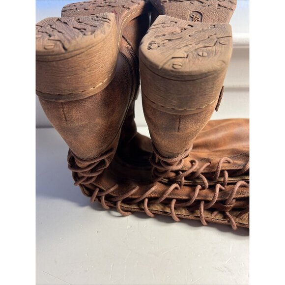 Eurosoft Women's Selden Boots Size 6.5M Brown Corset Lace Tall Boots (ES0007398) - Picture 8 of 9